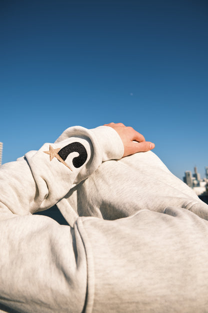 "A GENIUS" GREY HOODIE