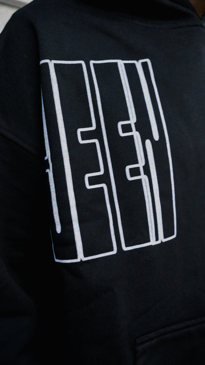 BLACK "JEEN" HOODIE