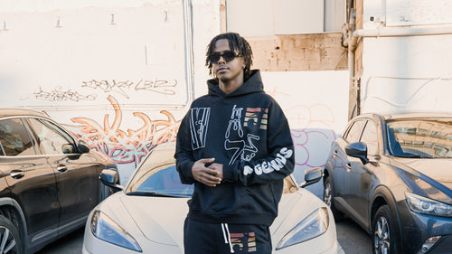 BLACK "JEEN" HOODIE