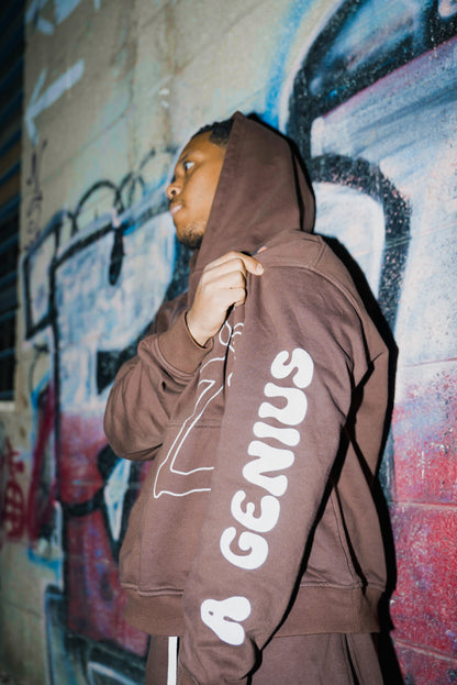BROWN "JEEN" HOODIE