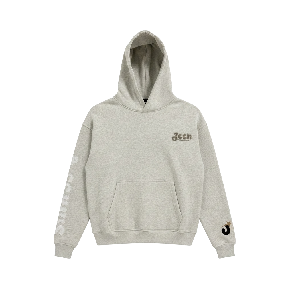 "A GENIUS" GREY HOODIE