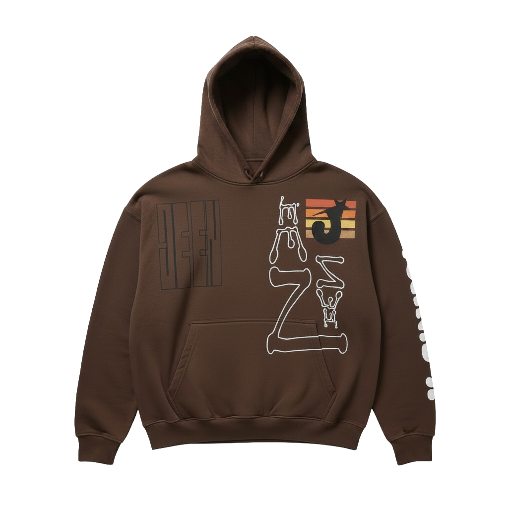 BROWN "JEEN" HOODIE