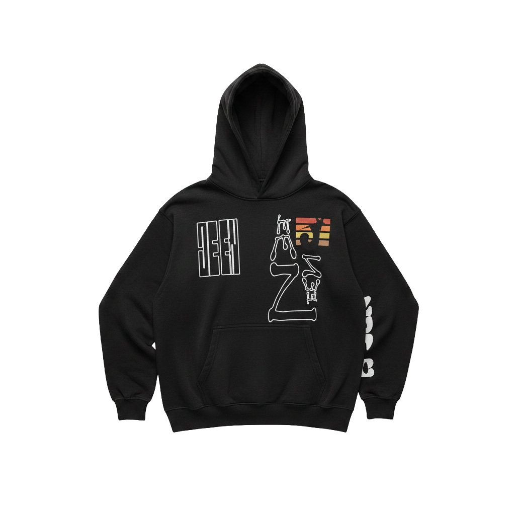 BLACK "JEEN" HOODIE